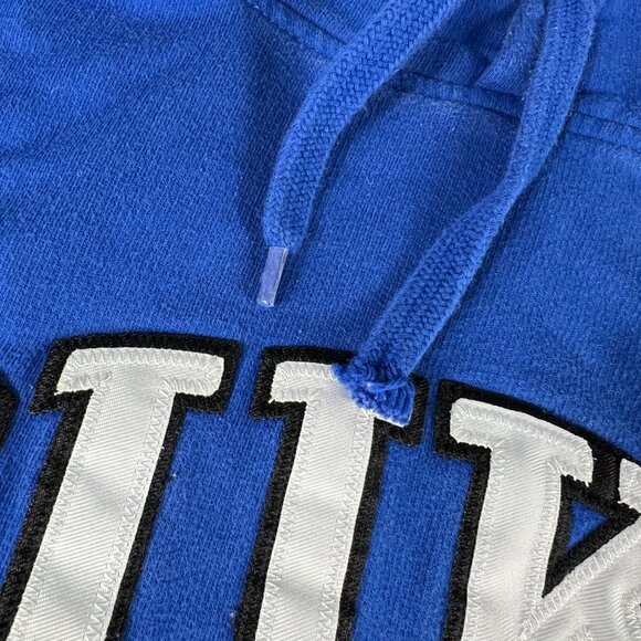 Y2K Duke Blue Devils Sweatshirt Adult Medium Blue Faded Pullover Hoodie - Picture 3 of 16
